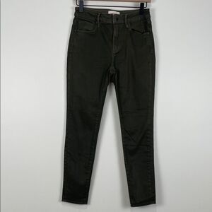 DRIFTWOOD Jackie Dark Green Skinny Jeans Women’s 26/28 Denim Stretch 5 Pocket